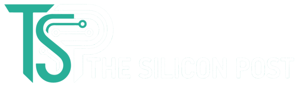 The Silicone Post logo with interwoven TSP initials and circuit board elements.